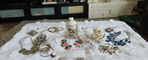 Vintage Costume Jewelry Lot Statement Necklaces Pearls Rhinestone