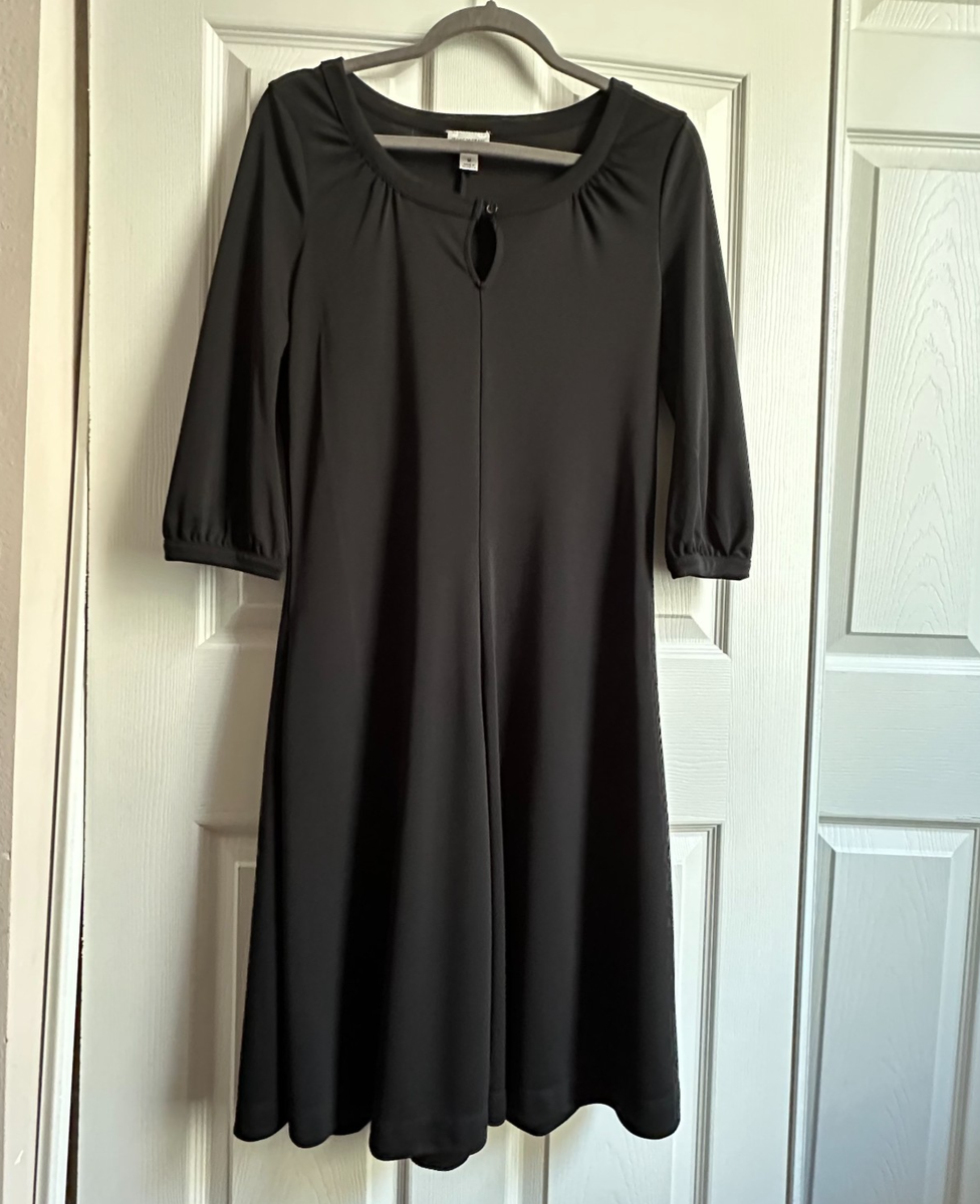 isaac mizrahi black dress 1990s Black Silk Gown