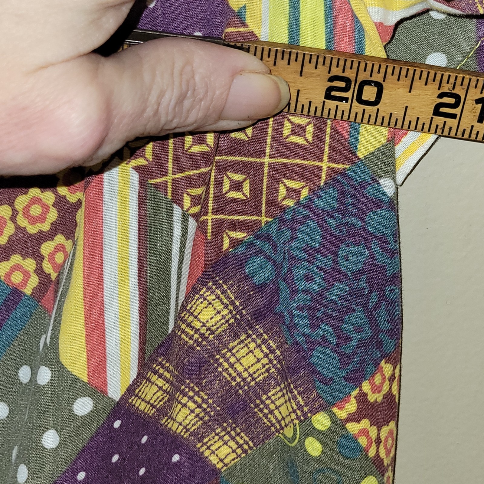 Anthony Richards 1X Patchwork Print Maxi Dress Co… - image 6