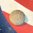 Dug Civil War 💥 🇺🇸 💣 Eagle I Coat Button PH LA  Gilted