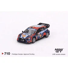MINI GT 1:64  Hyundai i20 N Rally1 2023 Rally MonteCarlo 3rd Place #11 MGT00710