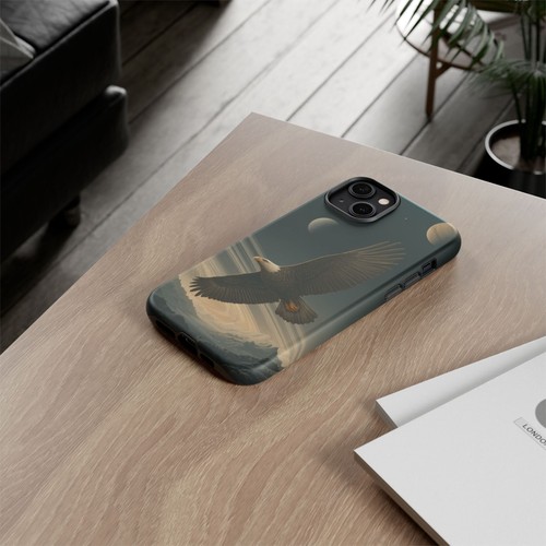 For iPhone | Samsung Galaxy | Pixel Phone Case - Eagle Flying Celestial Planets - 第 80/242 張圖片