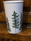 STARBUCKS 2015 Holiday Green & White Christmas Trees Tall Coffee Tea Latte Mug  — photo 4
