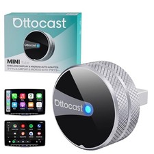 OTTOCAST Mini Tube Wireless CarPlay Android Auto Adapter - New 2026 5GHz USB-A 