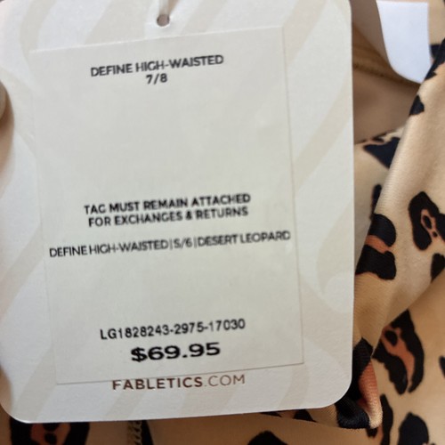 New Fabletics Define High Waisted Leggings 7/8 Length Sz S - Picture 3 of 3