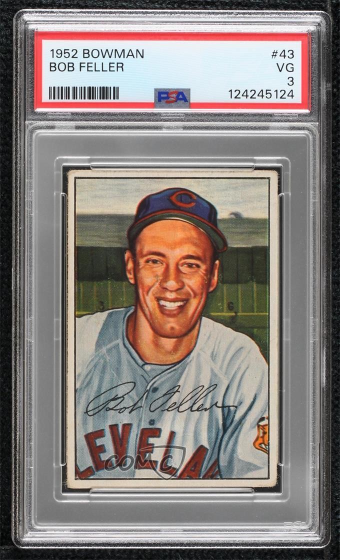 1952 Bowman Bob Feller #43 PSA 3 HOF