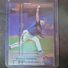 1999 Topps Finest Roger Clemens #80 Finest Protector - Blue Jays MLB Baseball
