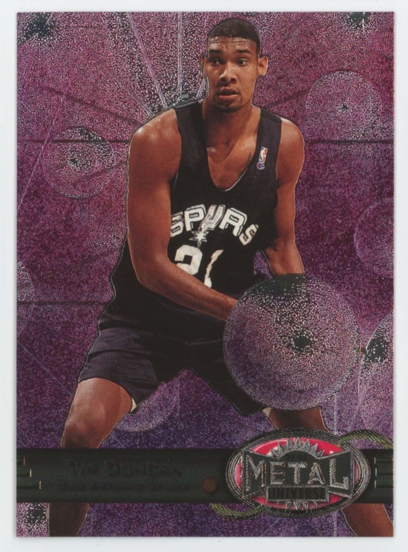 1997-98 Metal Universe Tim Duncan Rookie San Antonio Spurs #66 A1