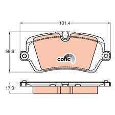 Satz Bremsbeläge Bremsklötze hinten für Land Rover Discovery L462 Range | 877