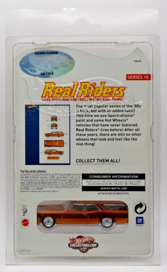 Hot Wheels RLC Real Riders Series #10 Custom '66 GTO Wagon #2295/4000 Foto 2 de 3