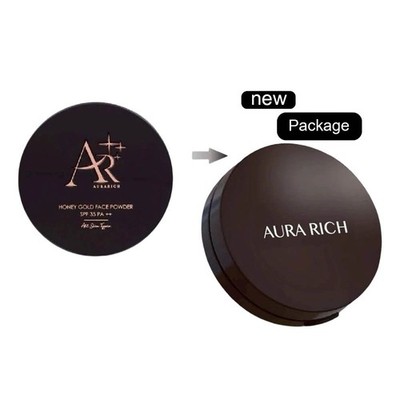 Aura Rich Perfect Powder Foundation Blurring Smooth Waterproof SPF 50 PA++++ New