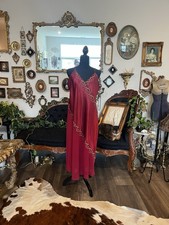 Vintage California Dynasty Red Liquid Shiny Satin Slip Dress Nightgown Lingerie