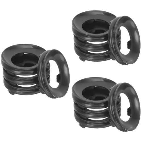 Set of 3 Gourd Base Stands for Display Decorative Holder Black - Picture 3 of 8