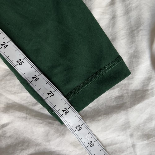 Leggings Lululemon donna taglia 12 allineati pantaloni vita alta Everglade verde 28" cuciture interne - Foto 9 di 9