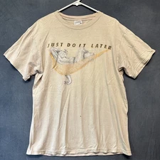 Vintage Tultex 1992 Shirt Just Do It Later Where the Wild Things Are Relax Large