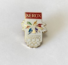 Vintage Nagano Olympic Games Xerox Sponsor Enamel Pin