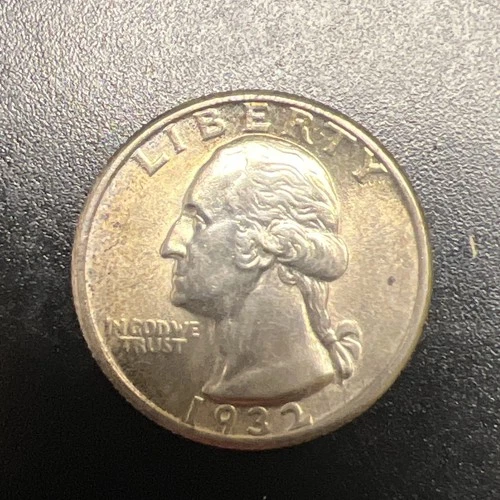 1932 P AU+ Washington Silver Quarter 25c Almost Uncirculated Philadelphia A-400