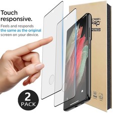2-Pack For Samsung Galaxy S21 Ultra Plus S21 FE Tempered Glass Screen Protector