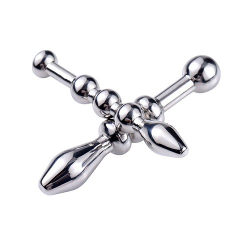 Male Metal Stainless Steel Dilator Sounding Urethral Stretching Penis Solid Plug - Picture 10 of 30