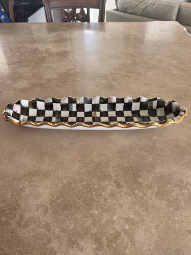 MACKENZIE CHILDS COURTLEY CHECK HORS D’OEUVRE TABLETT 18” - Bild 2 von 4