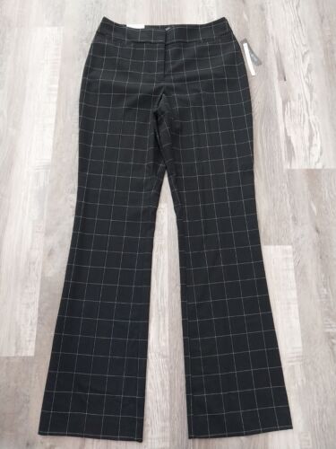 The Limited Lexie Abito Pantaloni Donna 2 Neri Abbigliamento da Lavoro Bootcut Quadri