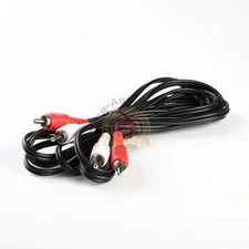 25FT RCA Audio Cable 2 RCA Male to 2 RCA Male M/M Stereo Audio Patch Cord Cable