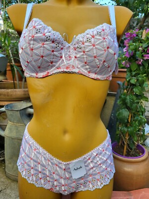 Aubade soutien gorge 85E+shorty 3 bahia tangerine neuf avc etiquette