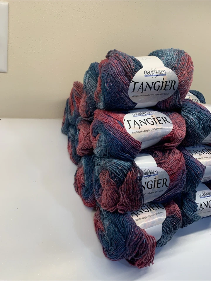 Cascade Yarns TANGIER Yarn. Lot Of 9 Skeins Of 100g Ea. New. Color 08 - Image 2 of 3