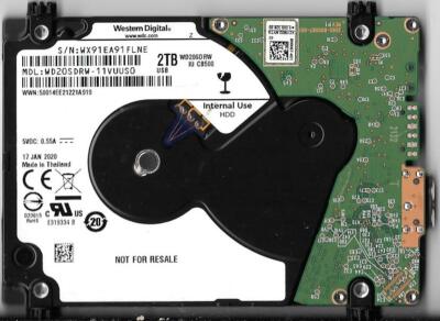 Western Digital WD20SDRW-11VUUS0 2TB USB 3.0 Hard Drive  WX91  JAN 2020