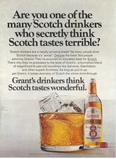 1967 Grant’s Stand Fast Scotch Whiskey Secretly Vintage Magazine Print Ad/Poster