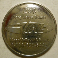 Napa Valley VINE (California) transit token - CA540L