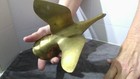 Vintage Brass Bird Taking Flight Mid-Century Art Deco Duck/Goose/Waterfowl 5x8" — photo 2