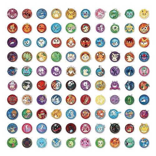 Pokemon Anime Kawaii Sticker Random Lot of 50pcs Pikachu NEW - Picture 2 of 4