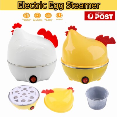 Electric Egg Boiler Cooker Steamer Auto 7 Egg Poacher Maker Kitchen Heating Tool