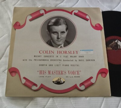 RCA UK HMV CLP  1012 Colin Horsley Mozart Concerto / Chopin Liszt LP NEAR MINT 