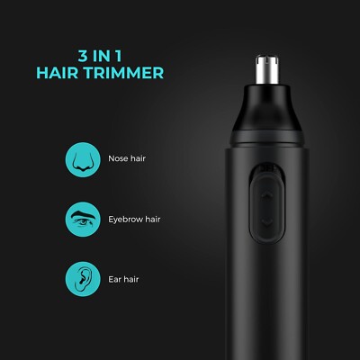 Nose Hair Trimmer Shaver Ear Face Eyebrow Mustache Beard Shaver Clipper