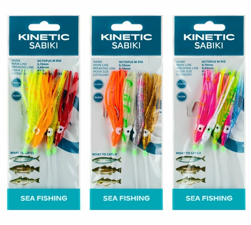 Kinetic Sabiki Octopus Rig Medium Octopus-Vorfach Dorschvorfach Pilksystem