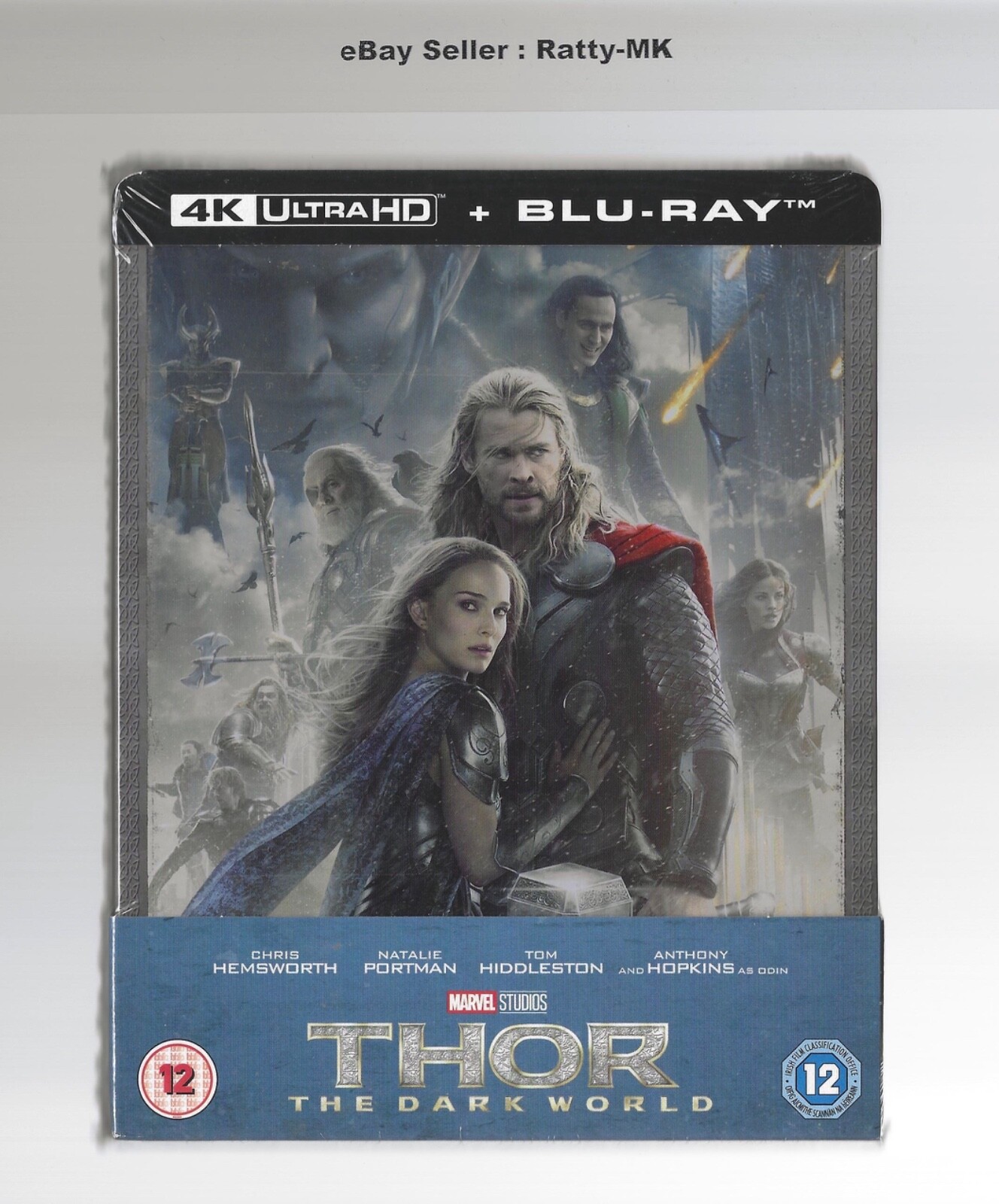 THOR THE DARK WORLD - UK EXCLUSIVE 4K + BLU RAY STEELBOOK - NEW & SEALED