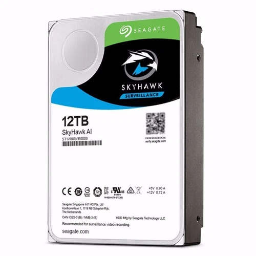 Seagate SkyHawk AI ST12000VE0008 12TB 7200RPM SATA 256MB 3.5" Hard Drive Sealed - Bild 6 von 6