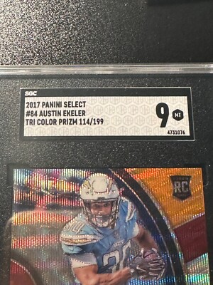 2017 Panini Select - Concourse Austin Ekeler #84 Tri-Color Prizm