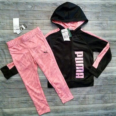 New! Girl's Puma Cheetah Print Hoodie 
