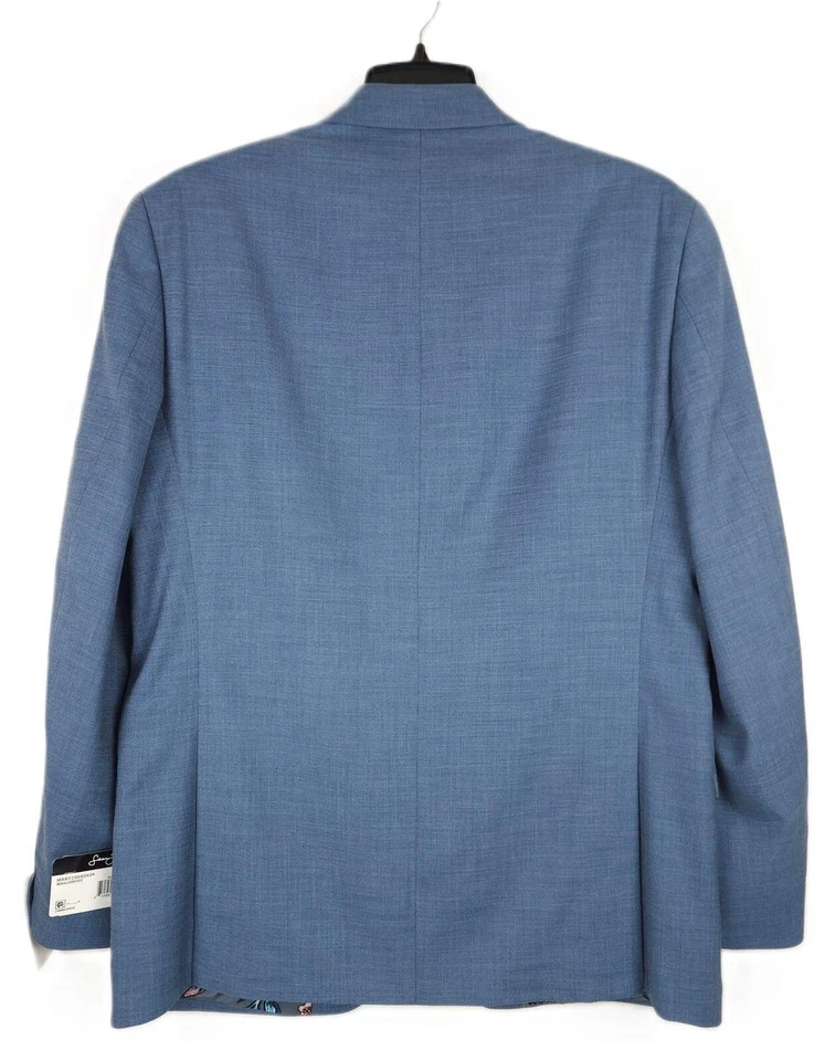Traje Chaqueta Sean John Para Hombre Ajuste Clásico Elástico Azul Sólido 38S Nuevo con Etiquetas Foto 3 de 4