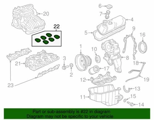 Junta colector de escape Ford F150 Freestar 2004-2008 OEM NUEVA 5F2Z-9H486-AA Foto 4 de 4