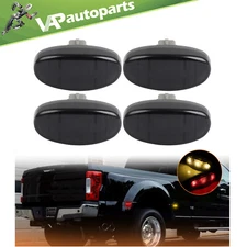 4PCS LED Fender Side Marker Lights For 2011-16 Ford F250 F350 F450 F550
