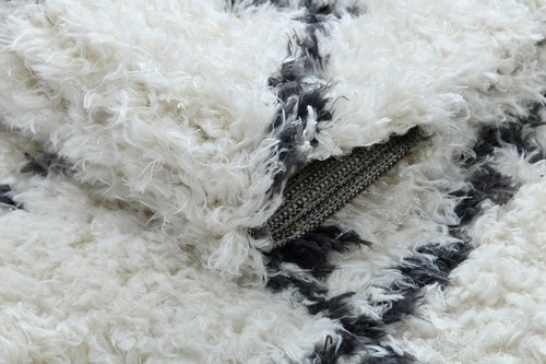 Shaggy Scandi Faux Fur Carpet Rug Charcoal Grey Ivory Soft Heavy Luxury Large - Picture 5 of 11