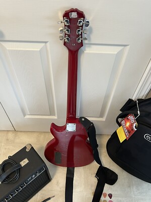 Epiphone-Gibson Les Paul Junior Electric Guitar - CHERRY RED