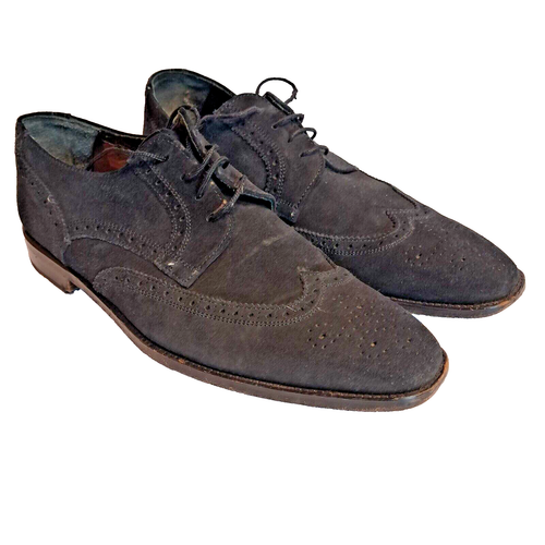 Russell & Bromley schwarze Wildleder Derby Brogue Schuhe UK 7,5 - Bild 2 von 9