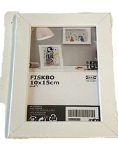 IKEA FISKBO Bilderrahmen 10x15 cm Weiß Neu OVP 002.956.53