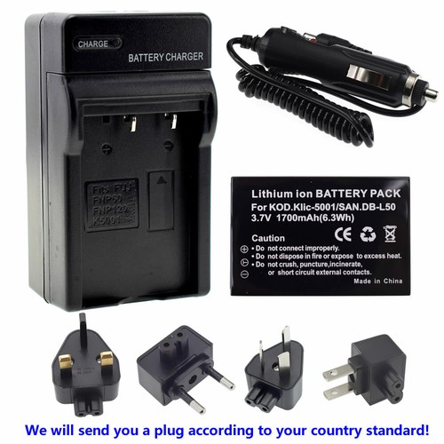 Battery or charger for Kodak KLIC-5001 Easyshare P712 P850 P880 Z730 Z760 Z7590 - 第 18/26 張圖片