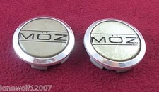 Moz Wheels Chrome Custom Wheel Center Caps Set Of 2 7530-15 Moz Wheels Chrome Custom Wheel Center Caps Set Of 2 7530-15